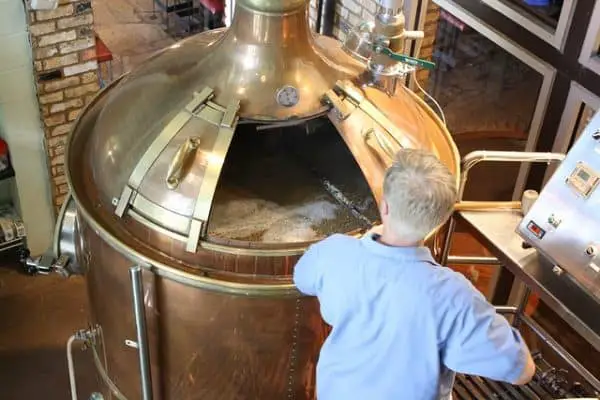 man in a brewery